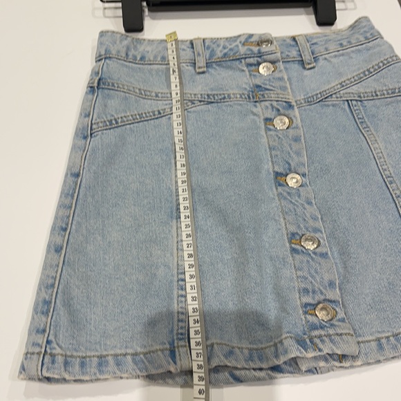 TOPSHOP JEAN skirt Size 0 - Picture 7 of 8